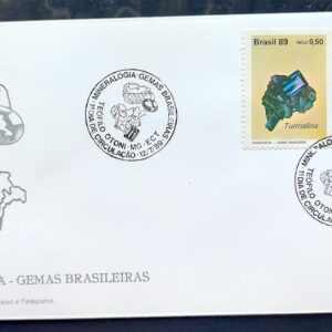 Envelope FDC 474 1989 Mineralogia Pedras Preciosas Turmalina Ametista CBC MG 03