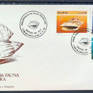 Envelope FDC 479 1989 Moluscos Conchas CBC SP 02