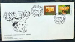 Envelope FDC 480 1989 Descobrimento da America Arte Indio CBC AM 01