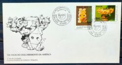 Envelope FDC 480 1989 Descobrimento da America Arte Indio CBC AM 02