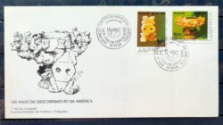 Envelope FDC 480 1989 Descobrimento da America Arte Indio CBC AM 03