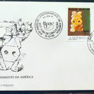 Envelope FDC 480 1989 Descobrimento da America Arte Indio CBC PA 01