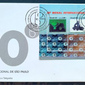 Envelope FDC 481 1989 Bienal Internacional de Sao Paulo Arte CBC SP 02