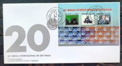 Envelope FDC 481 1989 Bienal Internacional de Sao Paulo Arte CBC SP 03