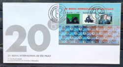 Envelope FDC 481 1989 Bienal Internacional de Sao Paulo Arte CBC SP 04