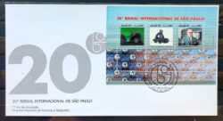 Envelope FDC 481 1989 Bienal Internacional de Sao Paulo Arte CBC SP 05