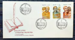 Envelope FDC 482 1989 Cora Coralina Casimiro de Abreu Machado de Assis Literatura CBC RJ 03