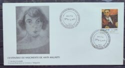 Envelope FDC 488 1989 Centenario Anita Malfati Arte CBC SP 01