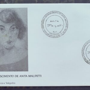Envelope FDC 488 1989 Centenario Anita Malfati Arte CBC SP 01