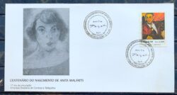 Envelope FDC 488 1989 Centenario Anita Malfati Arte CBC SP 02
