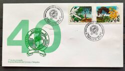 Envelope FDC 490 1990 Sociedade Botanica Pau Brasil Ipe CBC CE 1