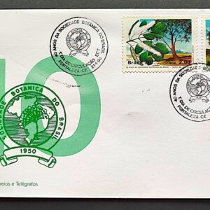 Envelope FDC 490 1990 Sociedade Botanica Pau Brasil Ipe CBC CE 1