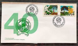 Envelope FDC 490 1990 Sociedade Botanica Pau Brasil Ipe CBC CE 2