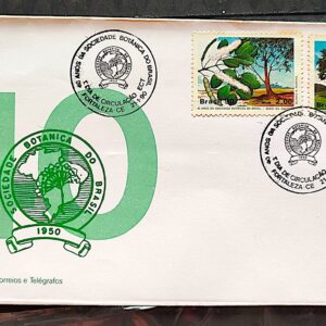 Envelope FDC 490 1990 Sociedade Botanica Pau Brasil Ipe CBC CE 2
