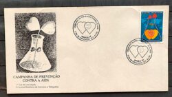 Envelope FDC 498 1990 Campanha Contra AIDS Saude CBC Brasilia 1