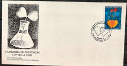 Envelope FDC 498 1990 Campanha Contra AIDS Saude CBC Brasilia 2