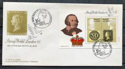 Envelope FDC 500 1990 Penny Black Inglaterra CBC RJ 2