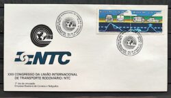 Envelope FDC 502 1990 Transporte Rodoviaria Carro Onibus Caminhao CBC RJ 1