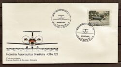 Envelope FDC 509 1990 Aviao Turboelice CBA Aviacao CBC SP 1