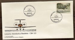 Envelope FDC 509 1990 Aviao Turboelice CBA Aviacao CBC SP 2
