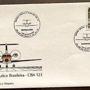Envelope FDC 509 1990 Aviao Turboelice CBA Aviacao CBC SP 2