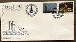 Envelope FDC 519 1990 Natal Arquitetura CBC Brasilia 2