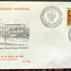 Envelope PVT FIL 001 1988 Arquivo Nacional CBC RJ