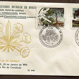 Envelope PVT FIL 002 1990 Sociedade Botanica Pau Brasil Ipe CBC CE 1