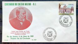 Envelope PVT FIL 007 1989 Colegio Militar Educacao CBC RJ 01