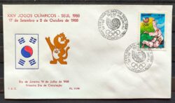 Envelope PVT FIL 011 1988 Olimpiadas Seul Judo Coreia CBC RJ