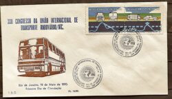 Envelope PVT FIL 014 1990 Transporte Rodoviaria Carro Onibus Caminhao CBC RJ