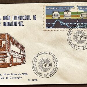 Envelope PVT FIL 014 1990 Transporte Rodoviaria Carro Onibus Caminhao CBC RJ