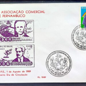 Envelope PVT FIL 015 1989 Associacao Comercial Pernambuco CBC PE 01