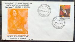 Envelope PVT FIL 027 1989 Centenario Anita Malfati Arte CBC SP 01