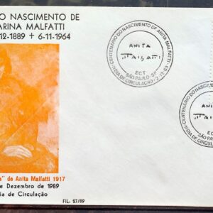Envelope PVT FIL 027 1989 Centenario Anita Malfati Arte CBC SP 01