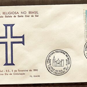Envelope PVT FIL 03A 1990 Arquitetura Religiao Igreja CBC RS