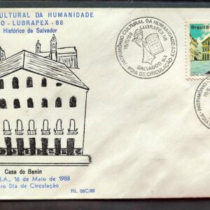 Envelope PVT FIL 08C 1988 Patrimonio Cultural da Humanidade Pelourinho CBC BA