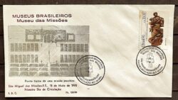 Envelope PVT FIL 15B 1990 Museus Brasileiros Missoes CBC RS