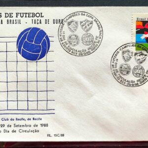 Envelope PVT FIL 15C 1988 Futebol Sport Recife CBC PE
