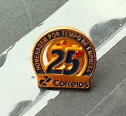 Pin Broche Correios 25 Anos 1