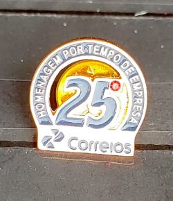 Pin Broche Correios 25 Anos 1
