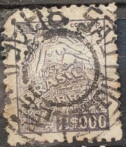 Selo Regular Cod RHM 381 Netinha Comercio 2000 Reis Filigrana Q 1943 Circulado 12