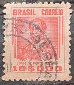 Selo Regular Cod RHM 383 Netinha Conde de Porto Alegre 1000 Reis Filigrana Q 1943 Circulado 6