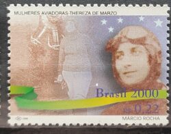 C 2244 Selo Mulheres Aviadoras Aviao 2000 Thereza de Marzo