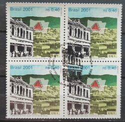 C 2379 Selo Associacao Comercial de Minas Gerais Bandeira 2001 CBC MG