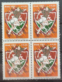 C 2471 Selo Centenario do Fluminense Futebol 2002 Quadra
