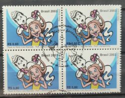 C 2524 Selo Maria Clara Machado O Fantasminha Crianca Educacao Literatura 2003 Quadra CBC RJ