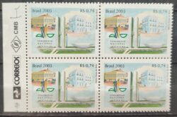 C 2547 Selo Congresso Nacional Brasília Legislativo 2003 Quadra Vinheta Correios