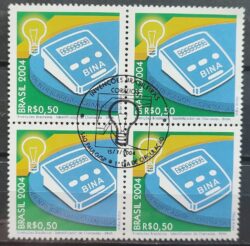 C 2583 Selo Invencoes Brasileiras Bina Comunicacao 2004 Quadra CBC SP