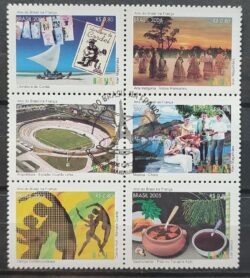 C 2613 Selo Ano do Brasil na Franca Danca Estadio Cordel 2005 CBC AM RARISSIMO